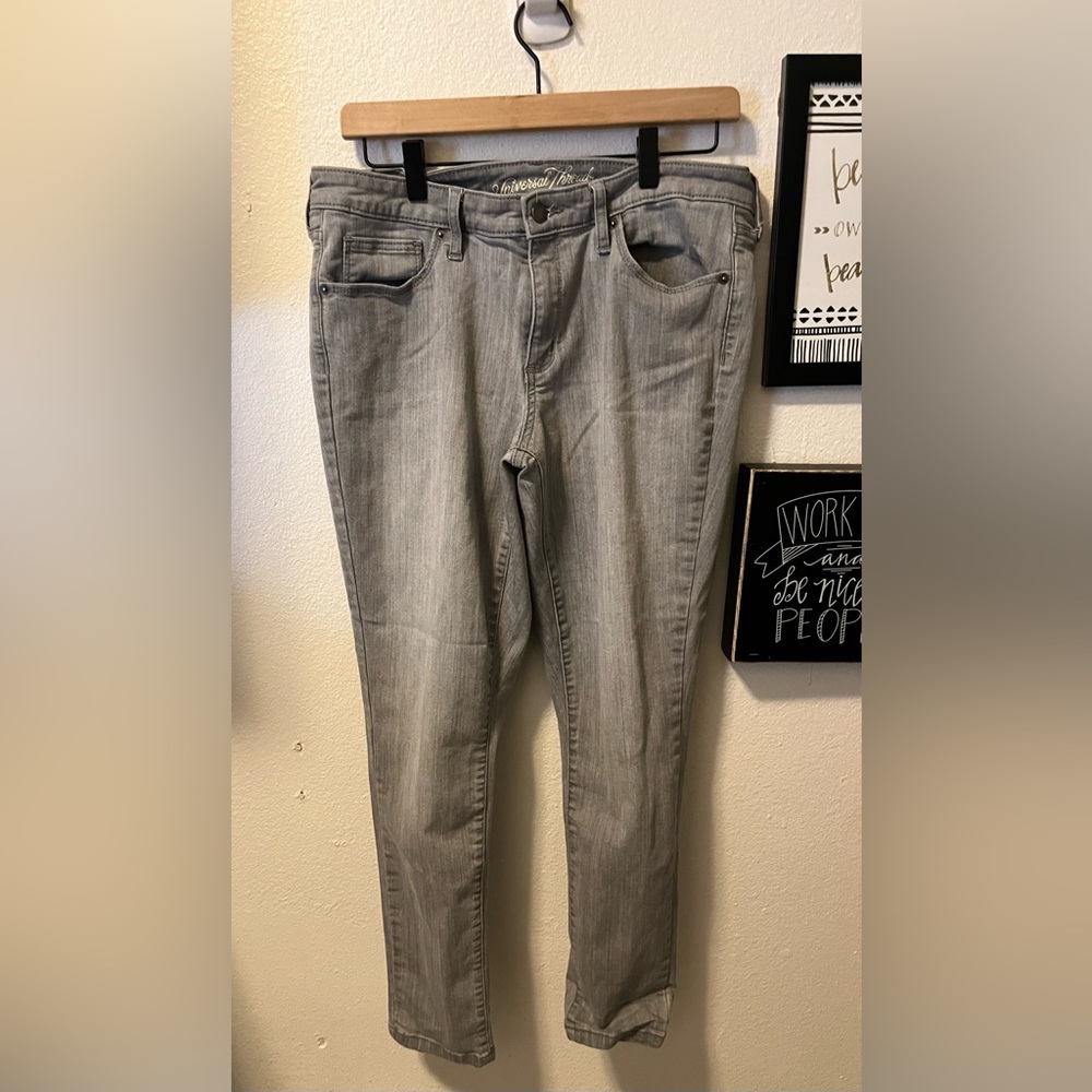 Grey skinny jeans size 12